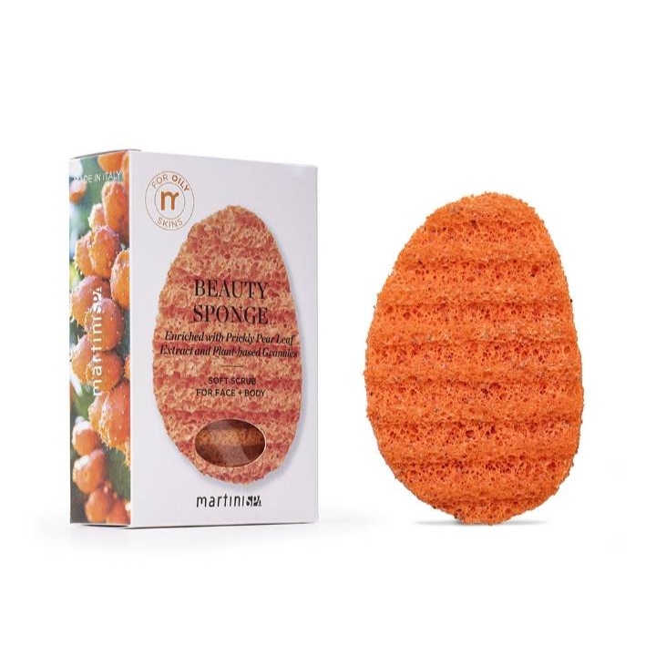 Beauty sponge enriched with Prickly pear leaf extract