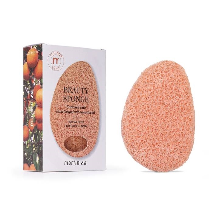 Beauty sponge enriched with Pink grapefruit oil